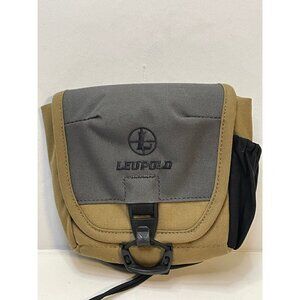 Leupold Go Afield Binocular case soft bag small 5" x 6" 172614 tan gray